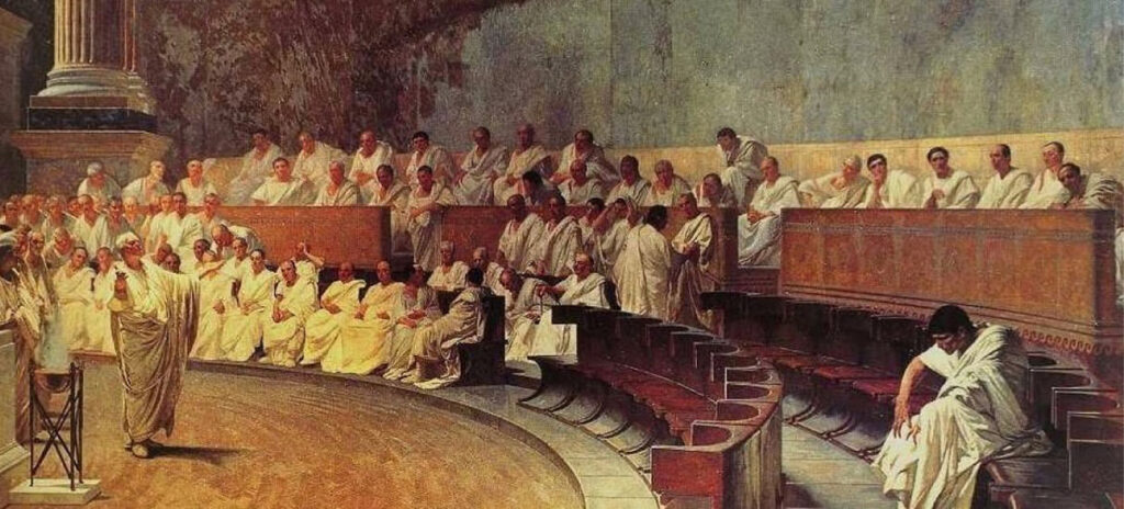 Painting of the Roman Senate
