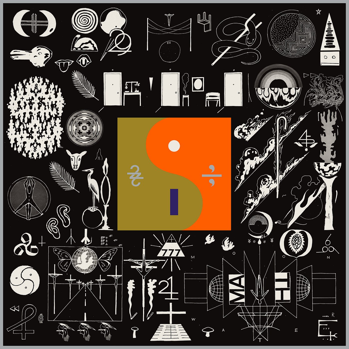 Album cover for 22, A Million by Bon Iver