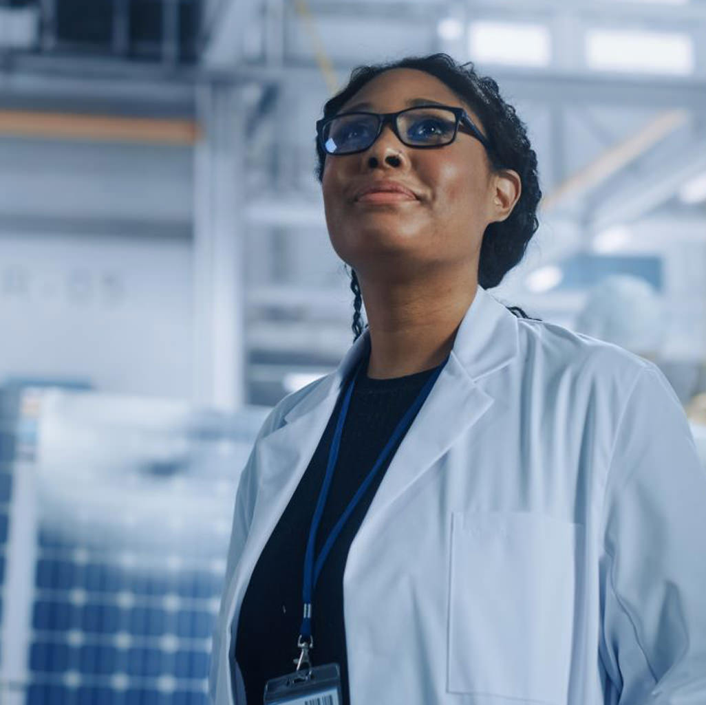 Portrait of a Black female Emory medical student