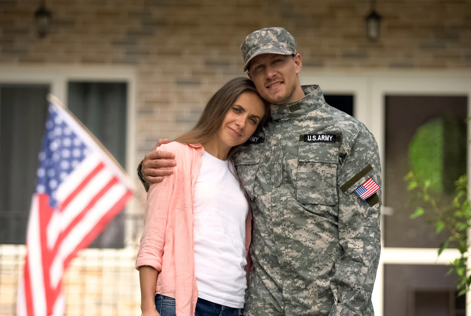 A U.S. soldier and his spouse
