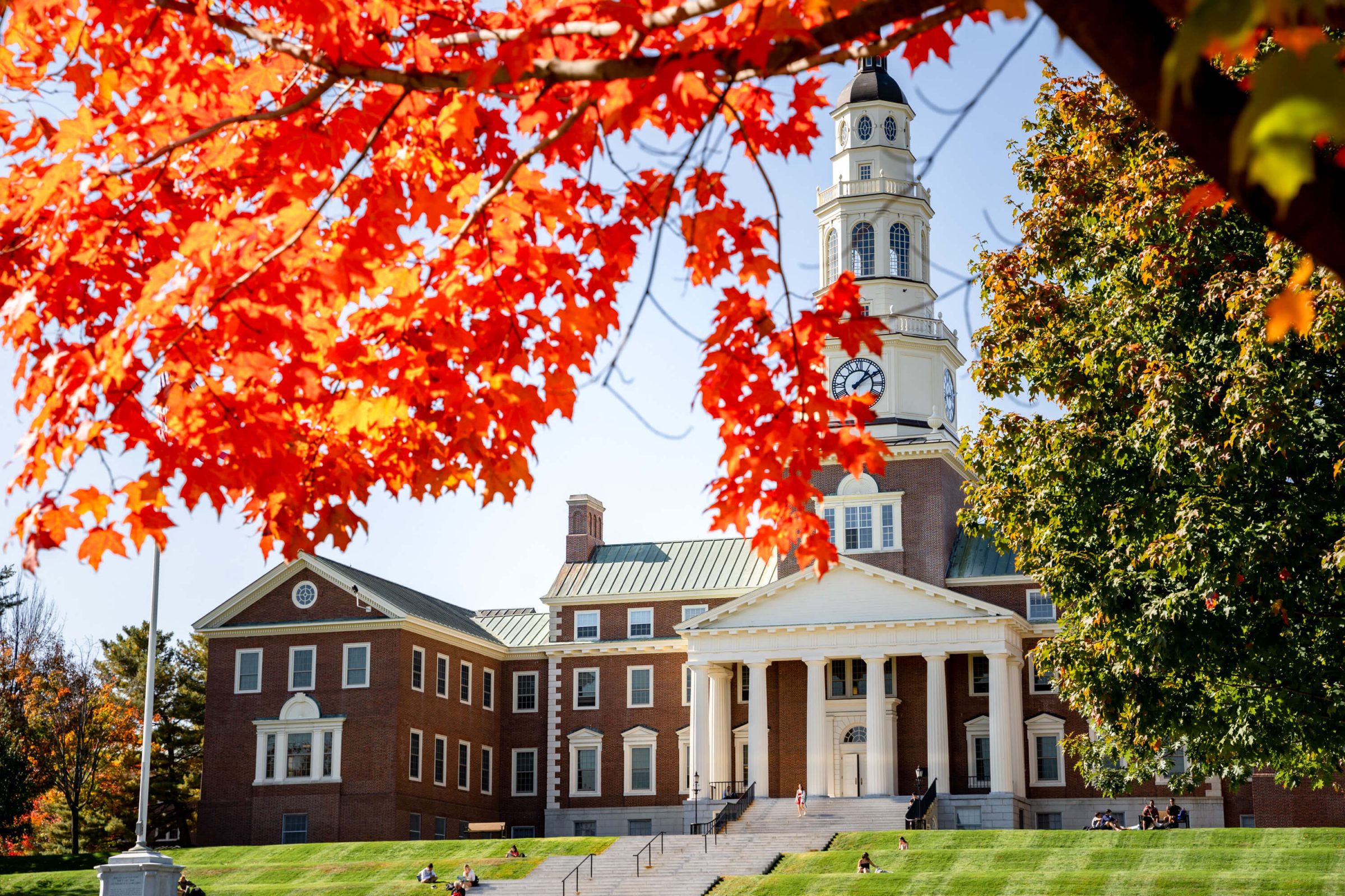 Photo of Colby College of Admissions campus in Fall