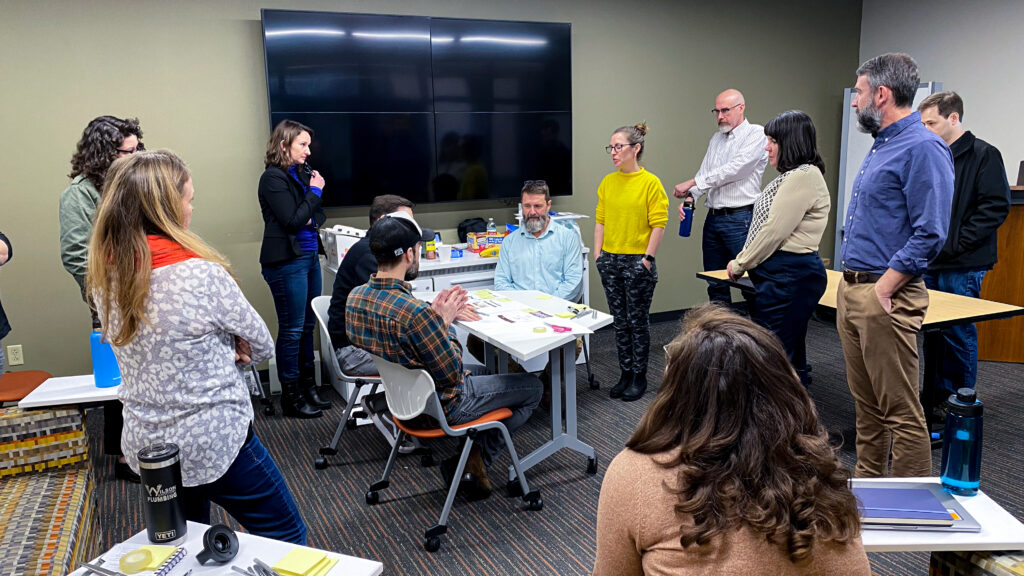 The NewCity and UTK team at an onsite meeting about atomic design