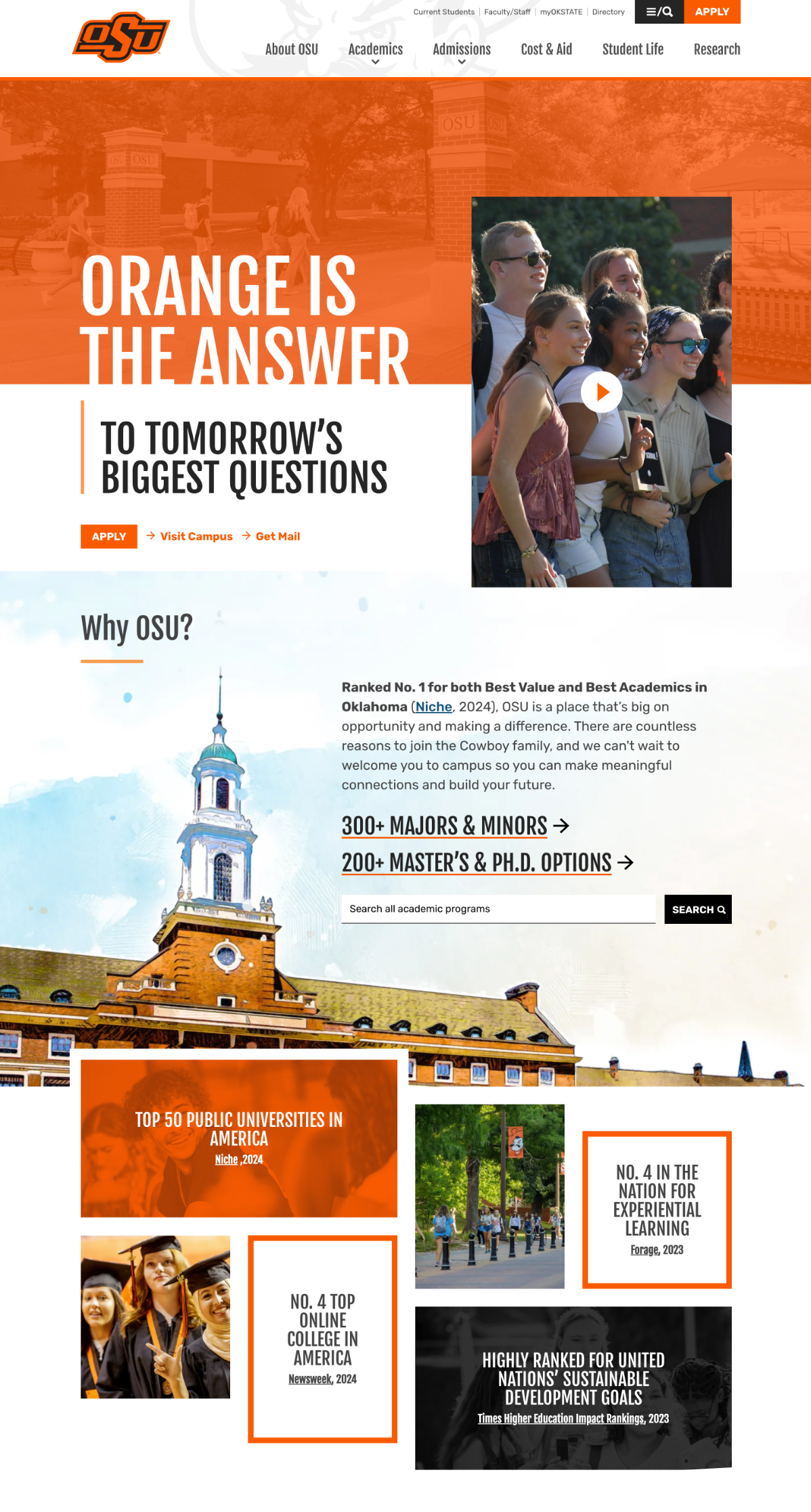 Oklahoma State University Homepage Refresh