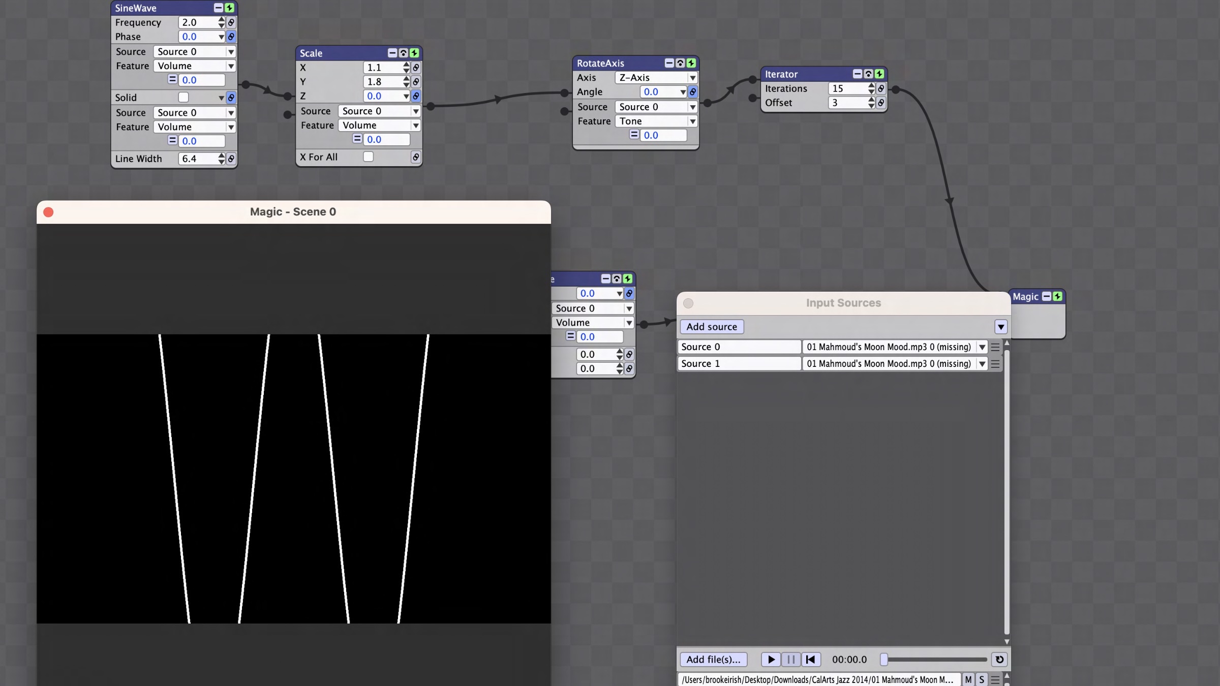 CalArts cross pollinating patterns generation process